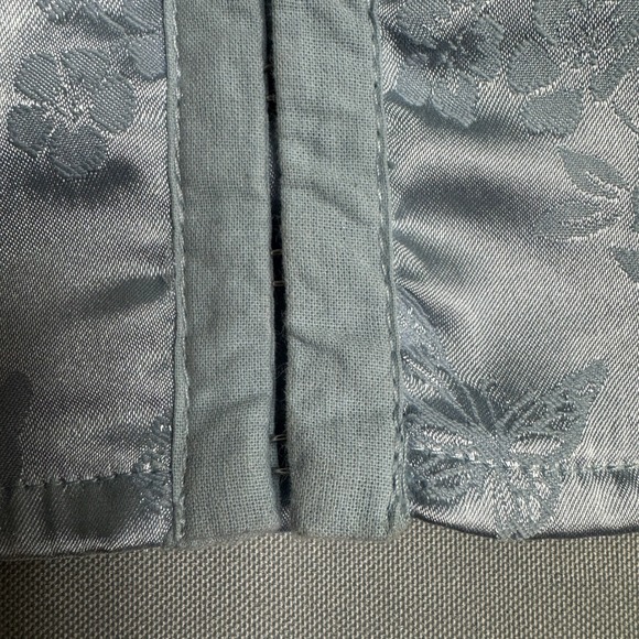 Light Blue Womens Medium Cropped Corset Top Regency Coquette Feminine Romantic - Picture 7 of 16